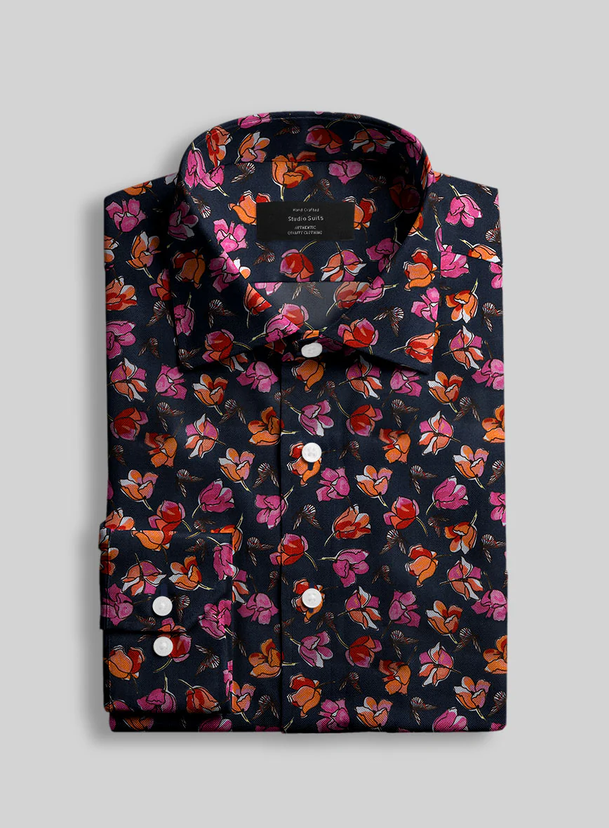 Twilight Flora Feather Cotton Shirt - Image 2