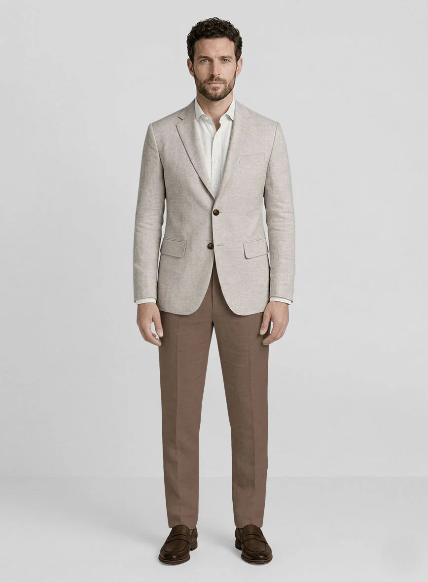 Italian Linen Unstructured Jacket - Image 6