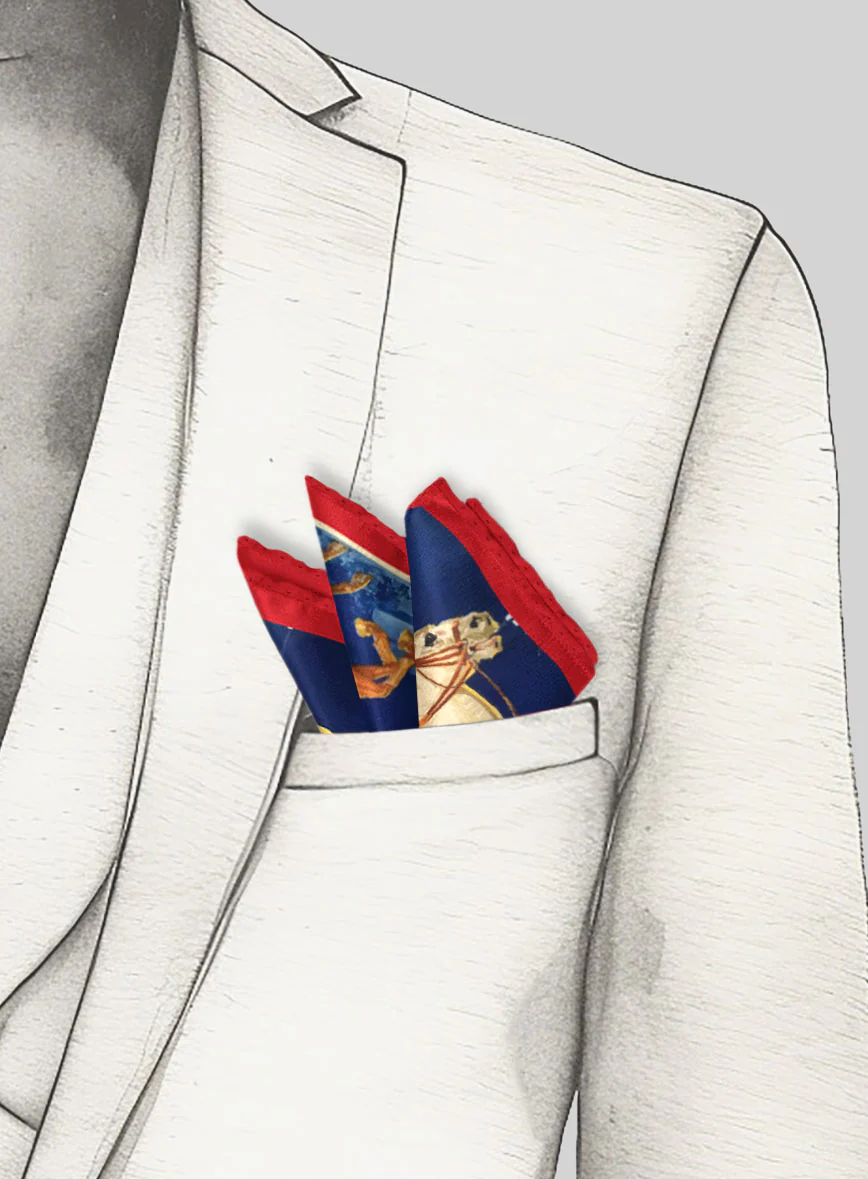 Valdrino Polo Silk Pocket Square - Image 4