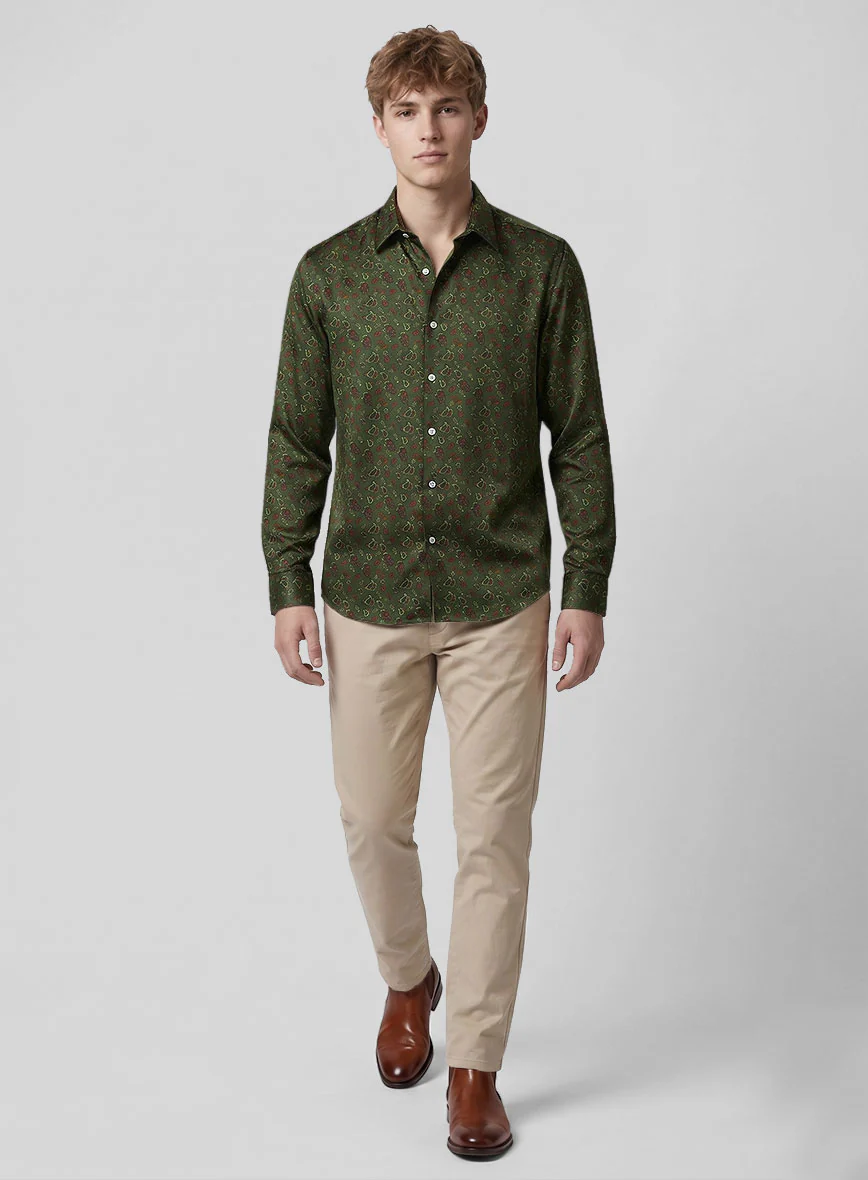 Verdenza Paisley Silk Cotton Shirt - Image 4