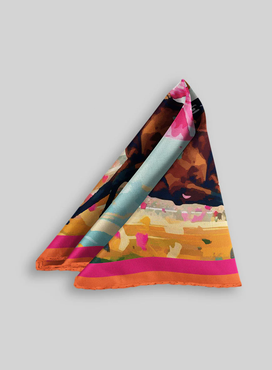 Victory Gallop Silk Pocket Square - Image 2