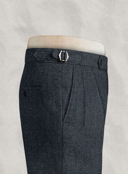 Vintage Glasgow Blue Highland Tweed Trousers - Image 5