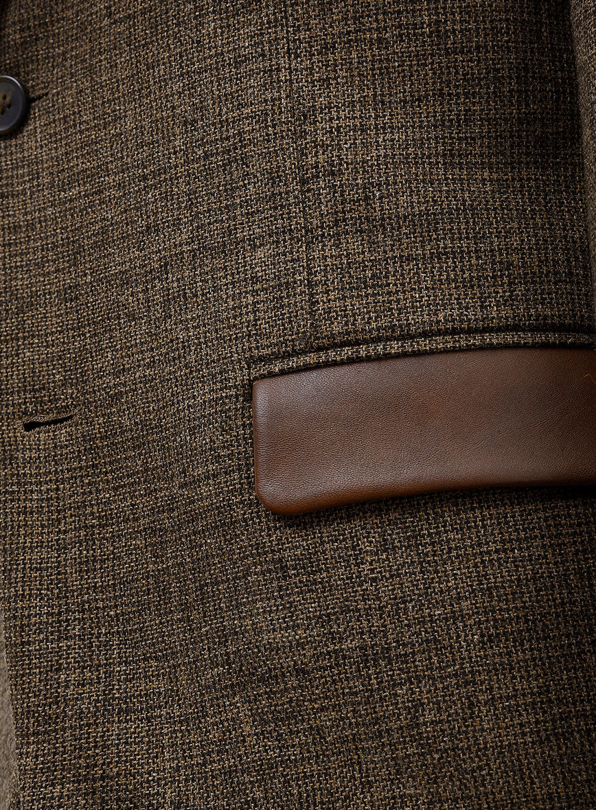 Vintage Glasgow Brown Tweed Suit - Leather Trim - Image 6