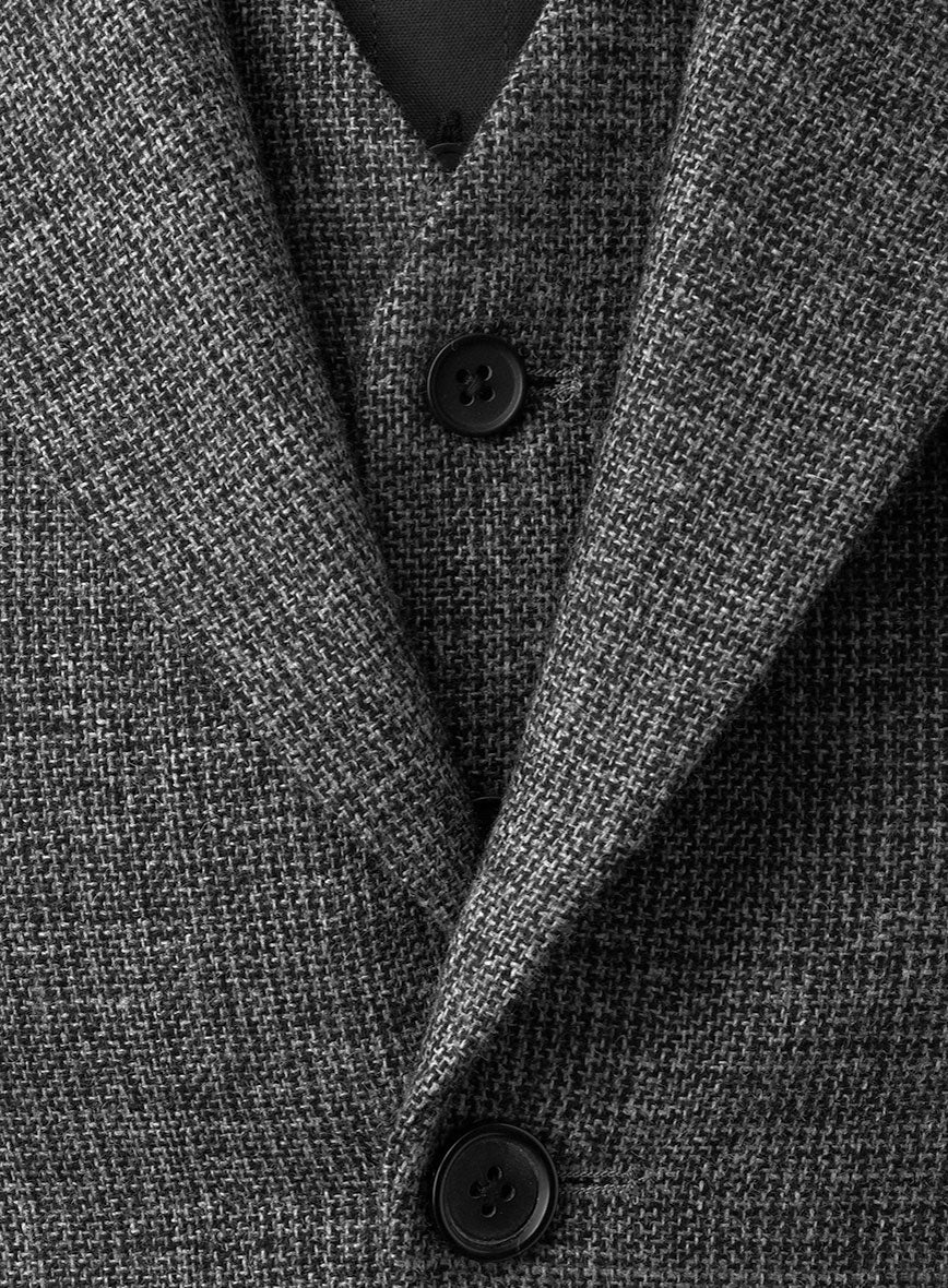 Vintage Glasgow Gray Tweed 3 Piece Suit - Image 4