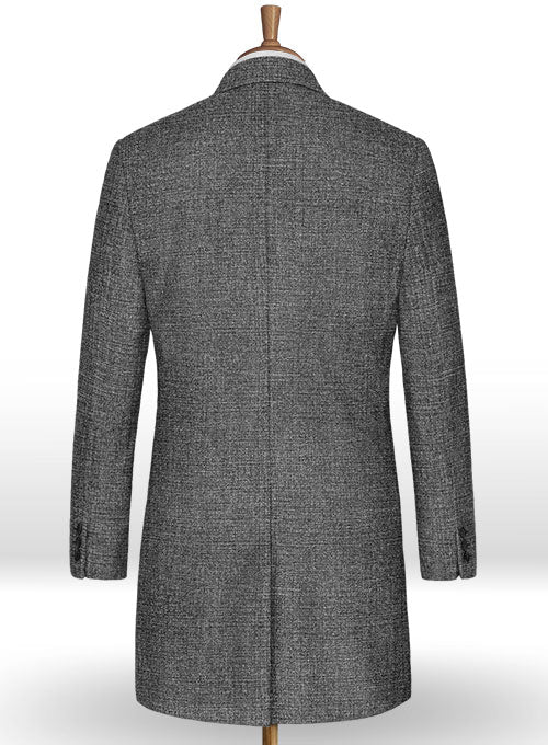 Vintage Glasgow Gray Tweed Overcoat - Image 2