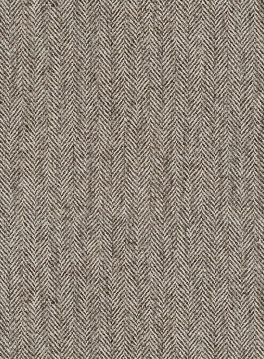 Vintage Herringbone Brown Tweed Shirt - Image 4