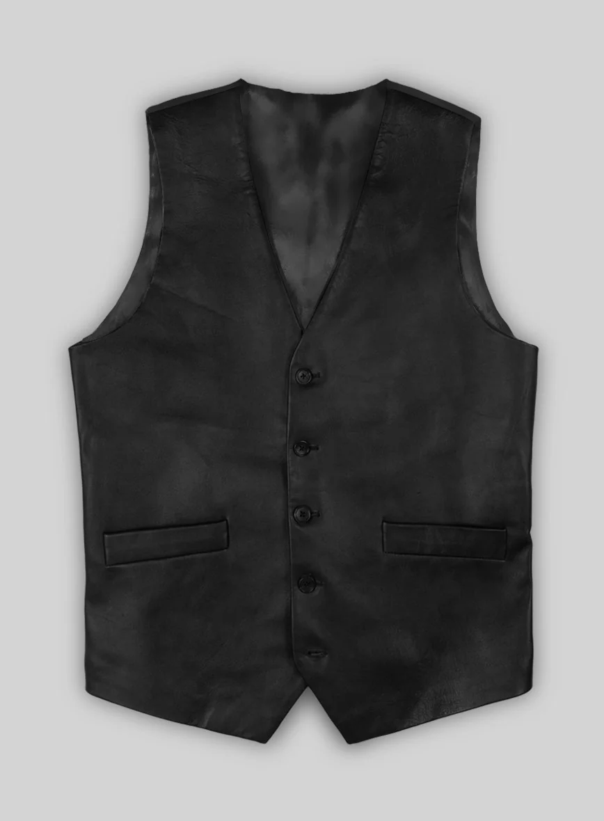 Vintage Herringbone Gray Tweed Suit - Leather Trims - Image 7