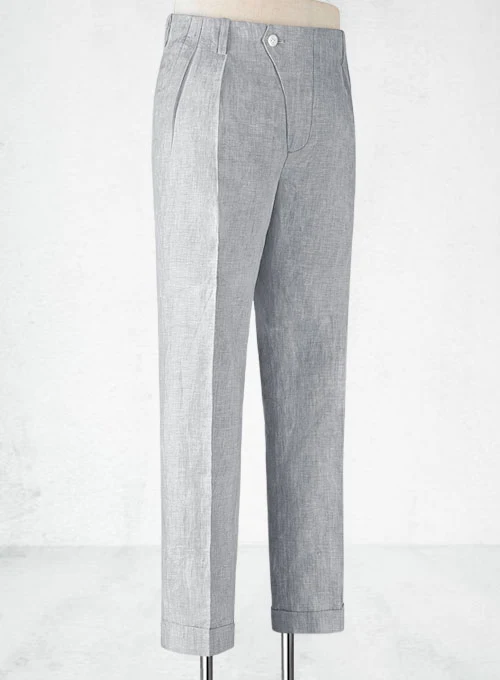 Vintage Manny Linen Trousers - Image 2