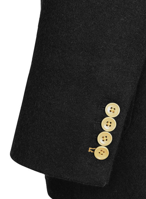 Vintage Plain Black Tweed Patch Pocket Jacket - Image 7