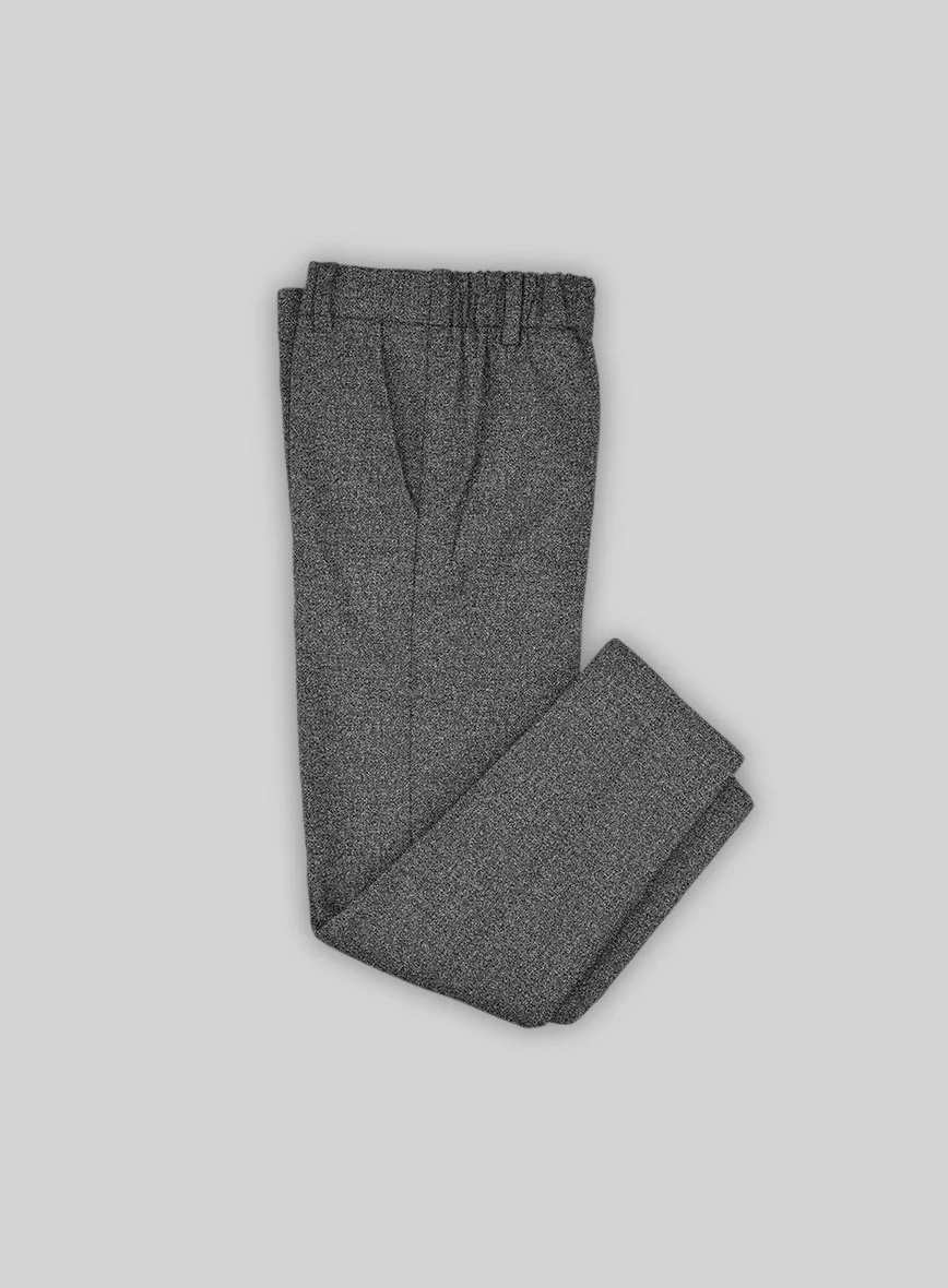 Vintage Plain Dark Gray Tweed Boys Suit - Image 5