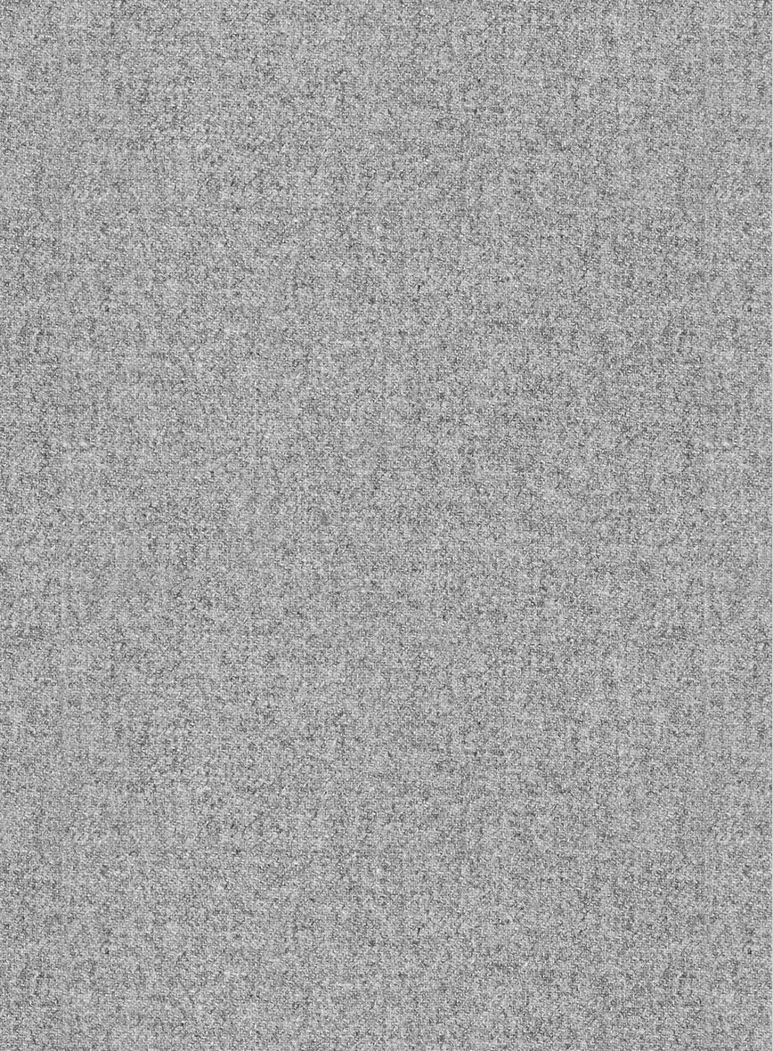 Vintage Plain Gray Tweed Double Breasted Jacket - Image 2