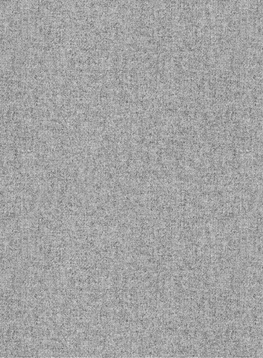Vintage Plain Gray Tweed Pea Coat - Image 2