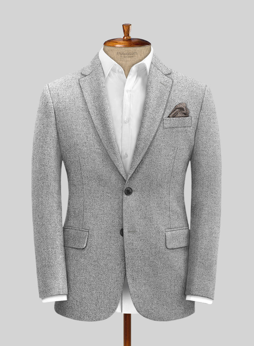 Vintage Plain Gray Tweed Suit - Image 3