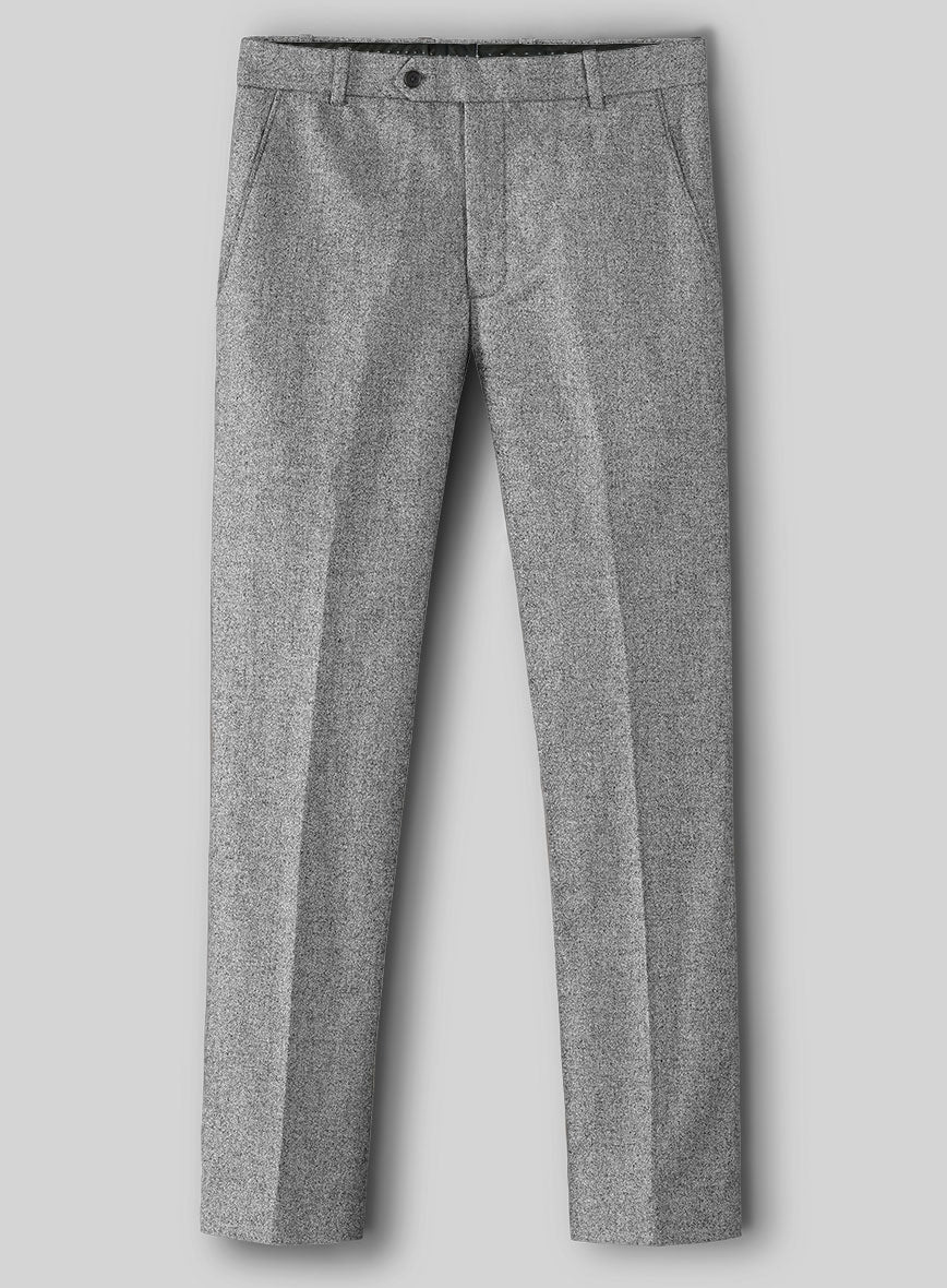 Vintage Plain Gray Tweed Suit - Image 6