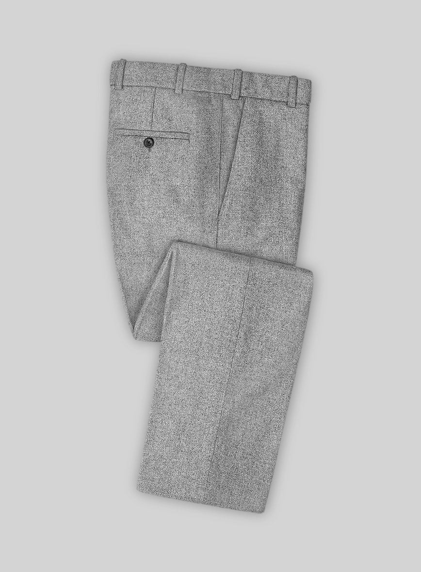 Vintage Plain Gray Tweed Suit - Image 8