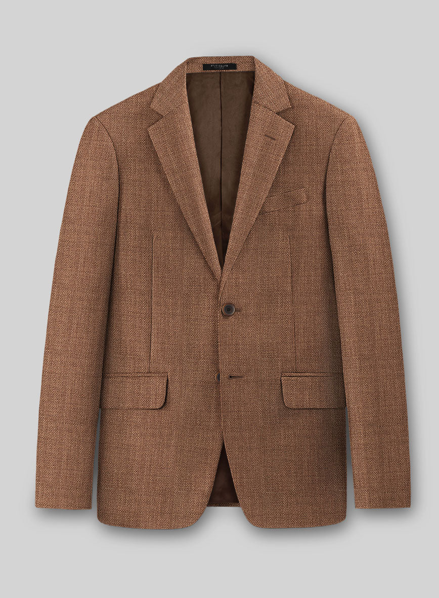 Walnut Brown Hopsack Suit - Image 2