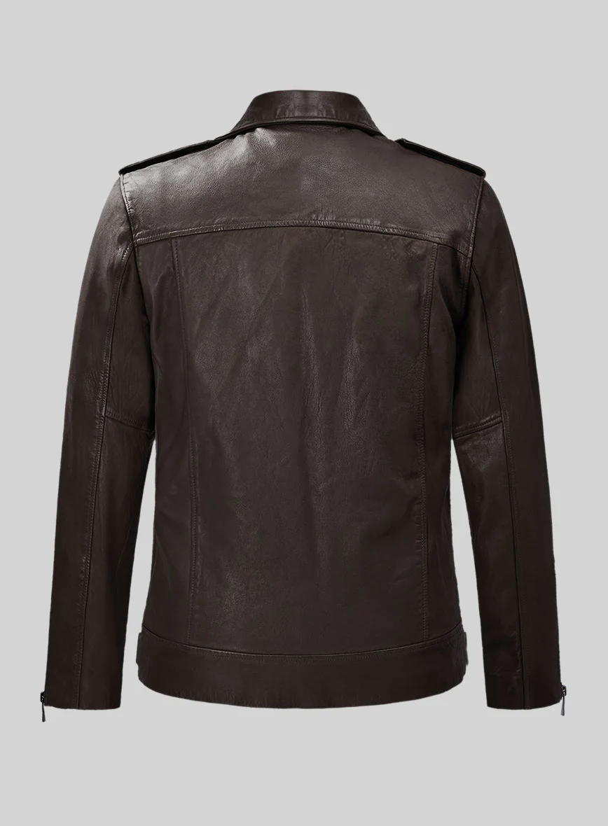 Wanderer Brown Riding Leather Jacket - Image 3