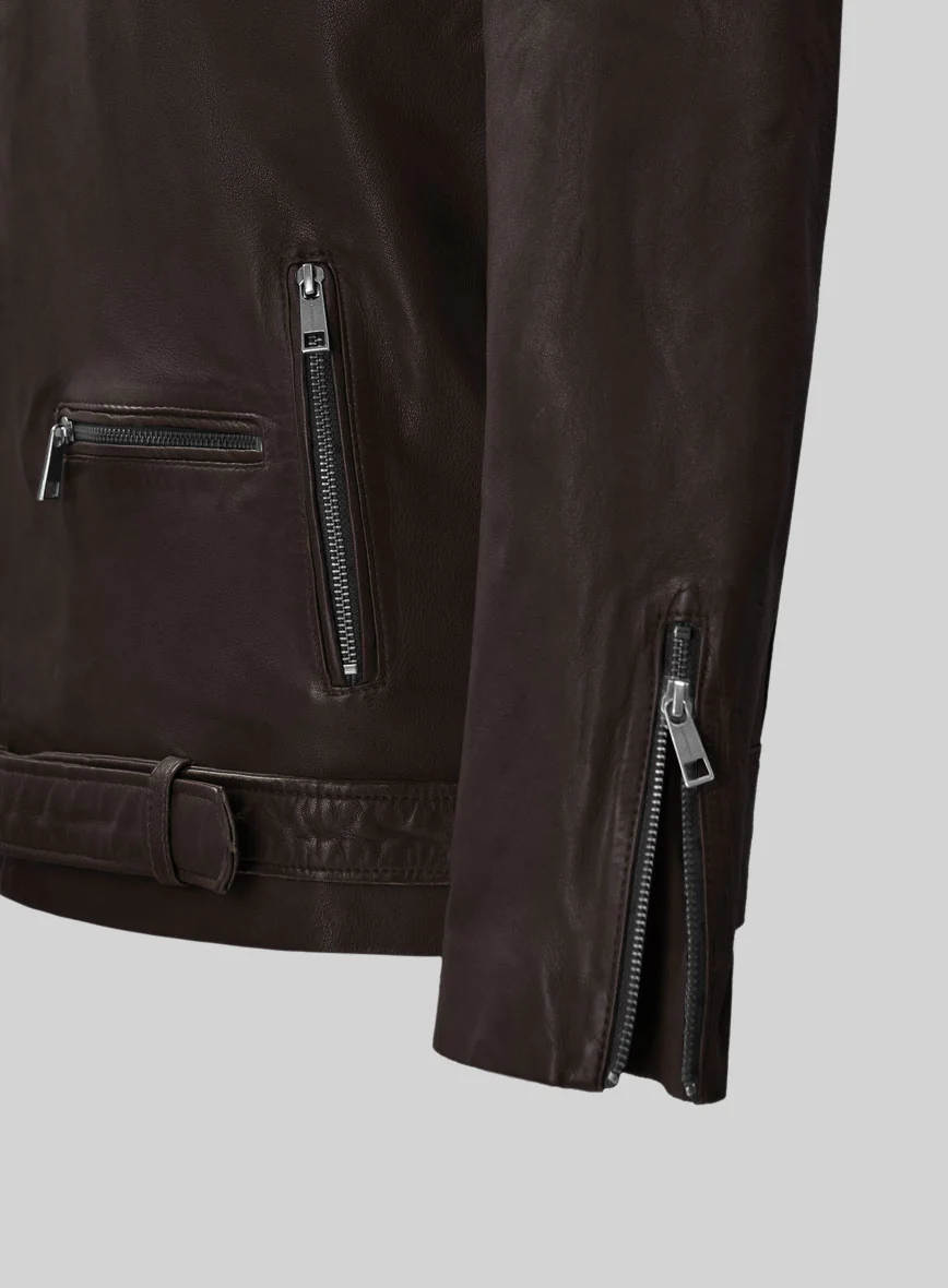 Wanderer Brown Riding Leather Jacket - Image 4