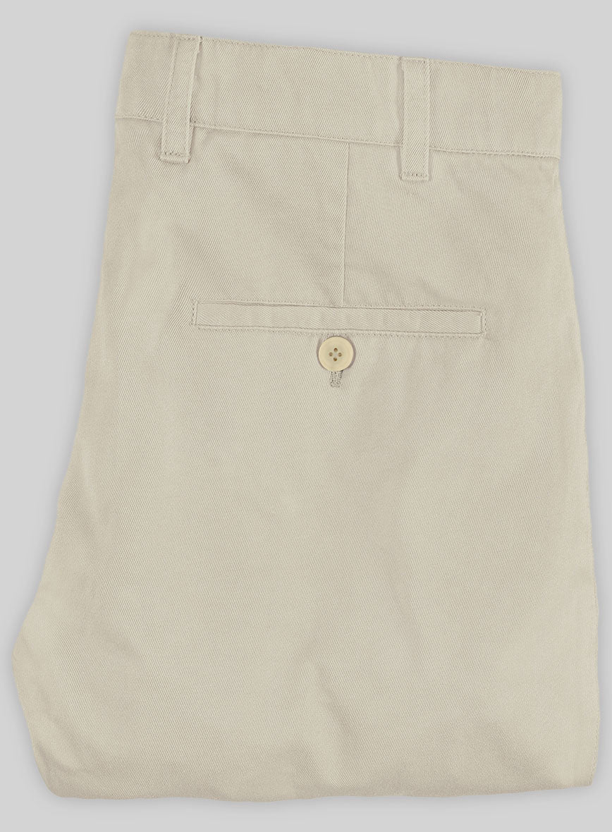 Washed Army Khaki Stretch Chino Pants - Image 3