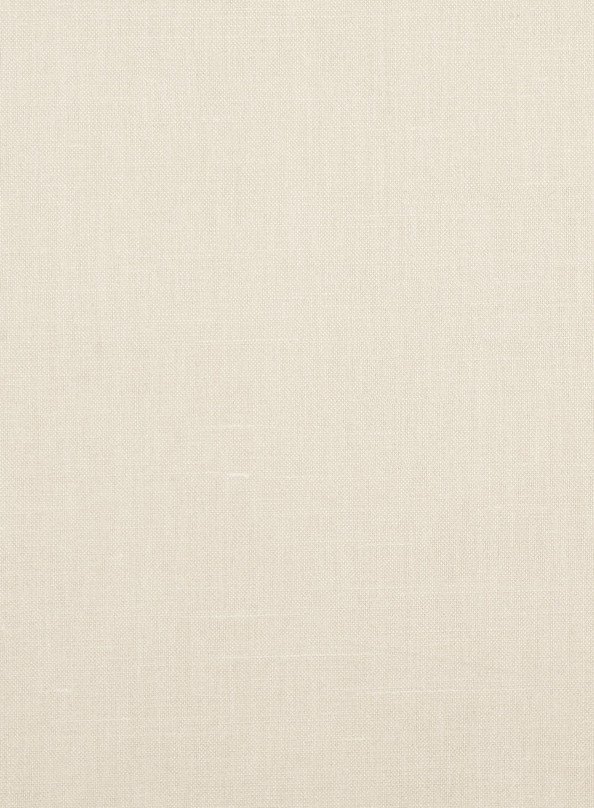 Washed Beige Cotton Linen Shirt - Image 2