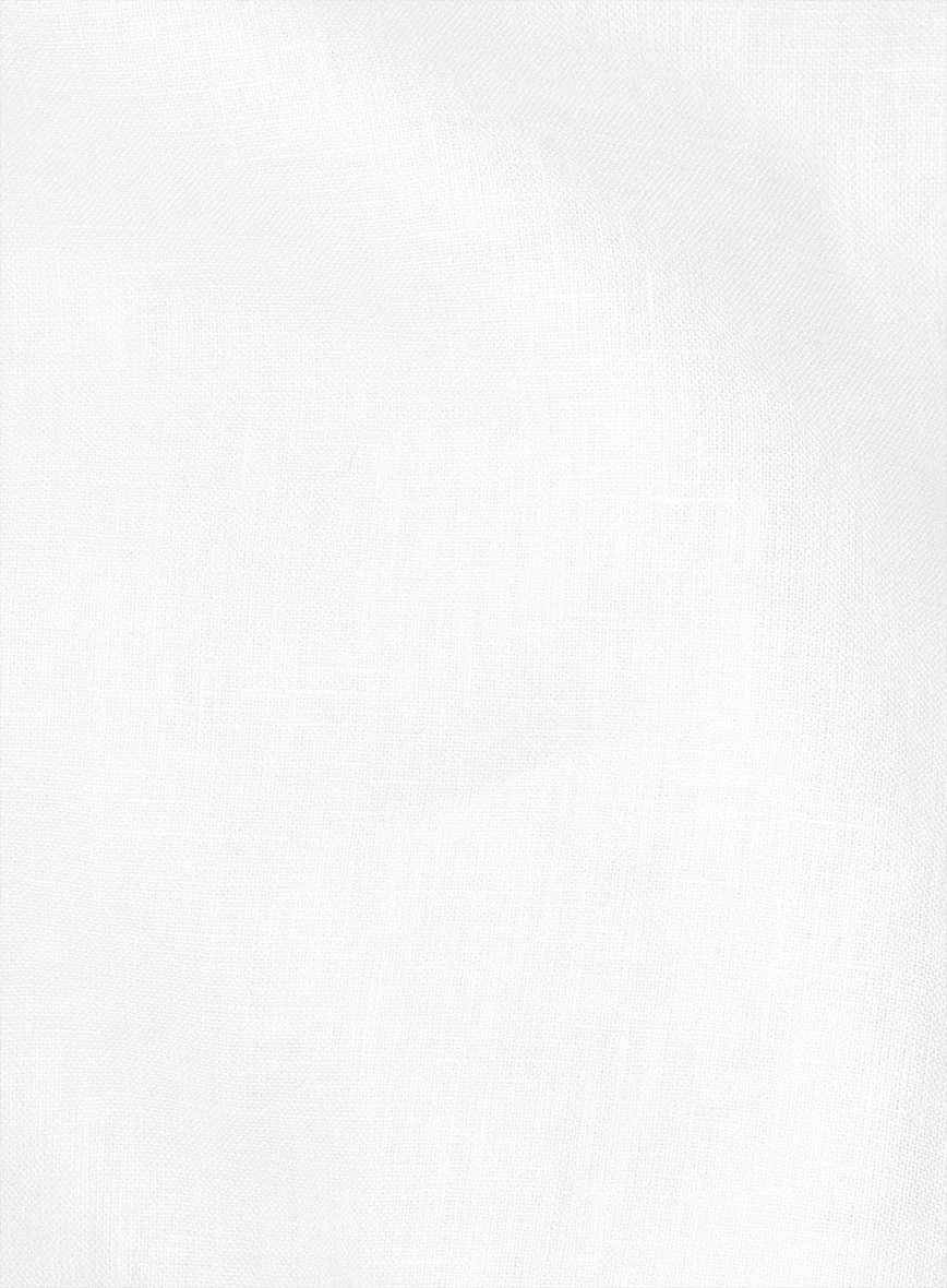 Washed White Linen Shirt - Image 5