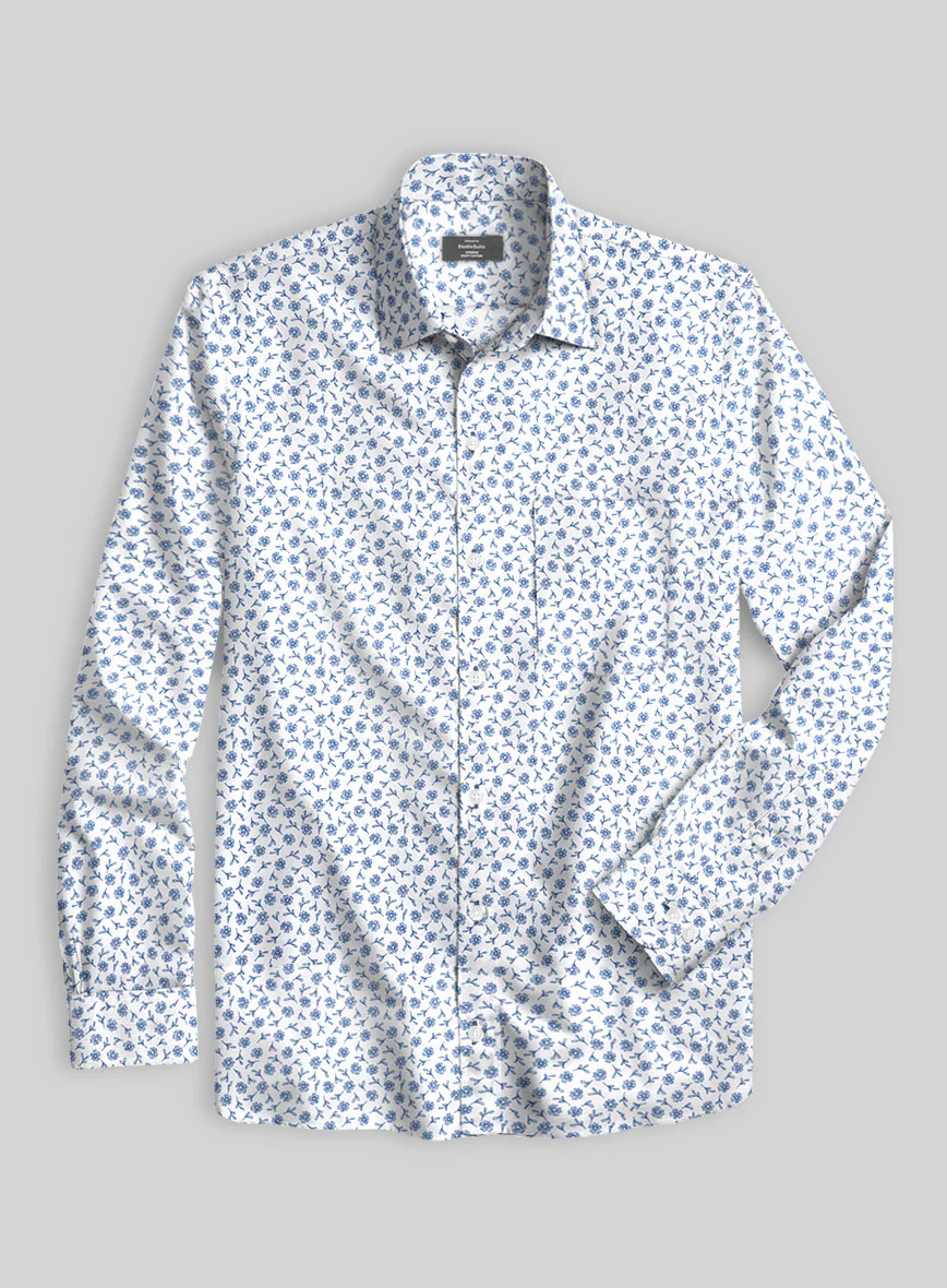 Whimsy Bloom Cotton Lycra Shirt - Image 2