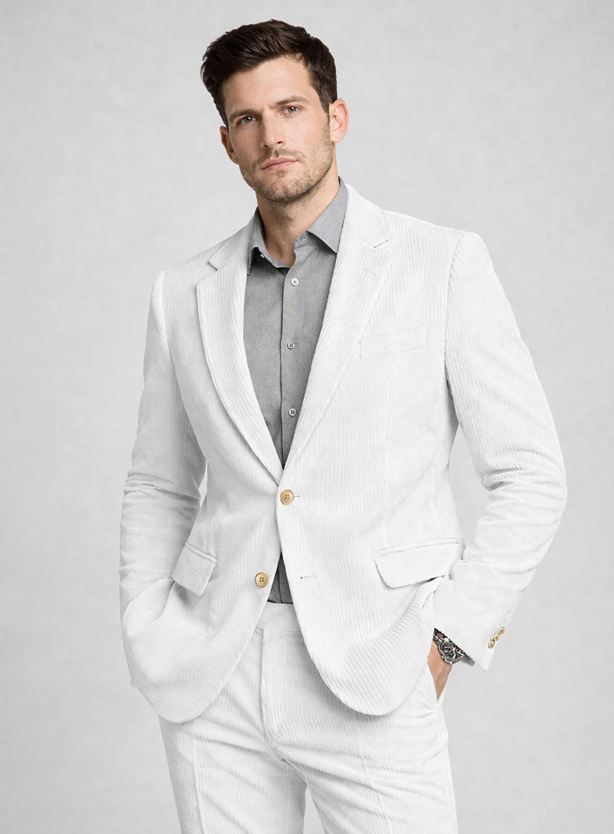 White Corduroy Jacket - Image 2