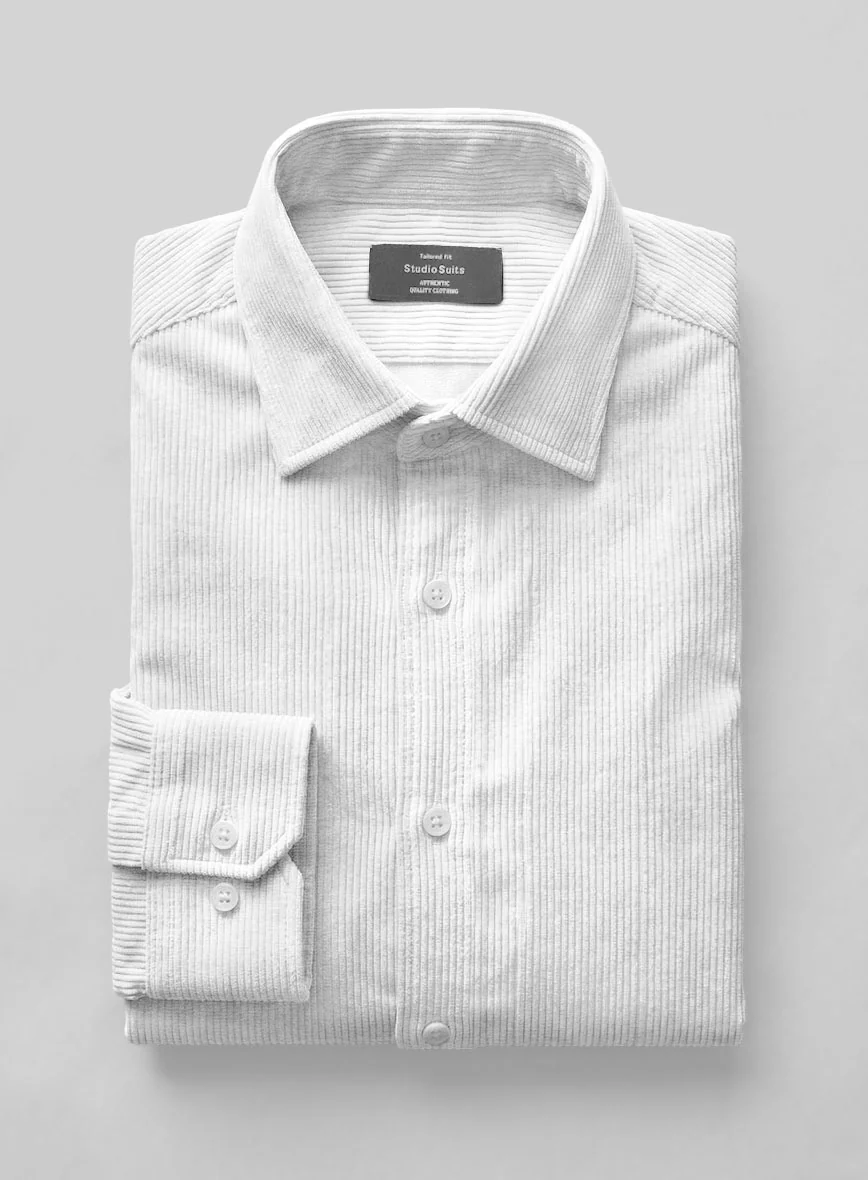 White Corduroy Shirt - Image 2