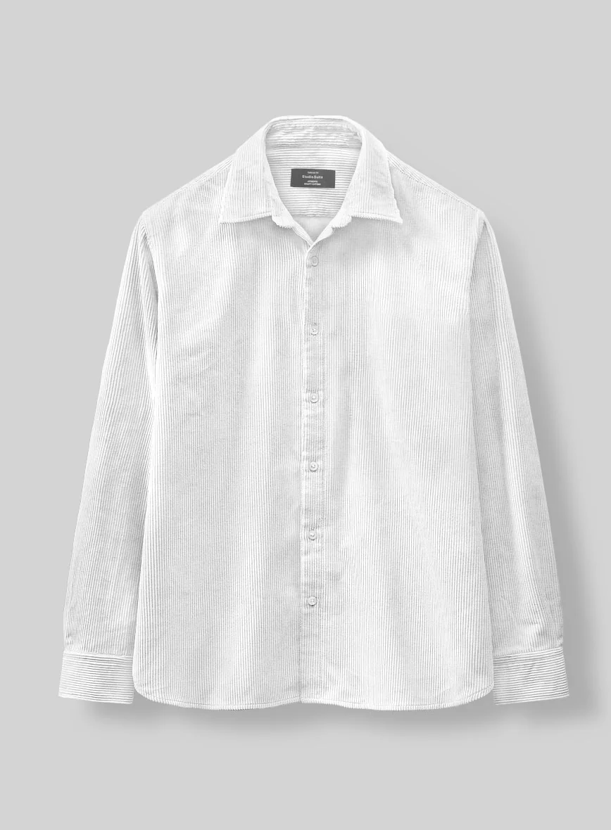 White Corduroy Shirt - Image 3