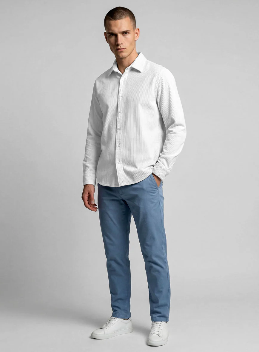 White Corduroy Shirt - Image 4