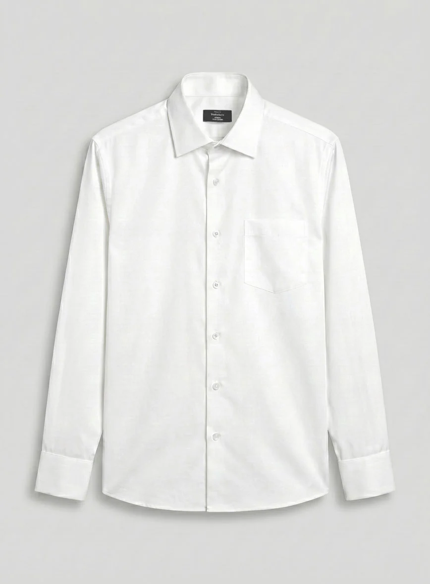 White Cotton Shirt - Image 3