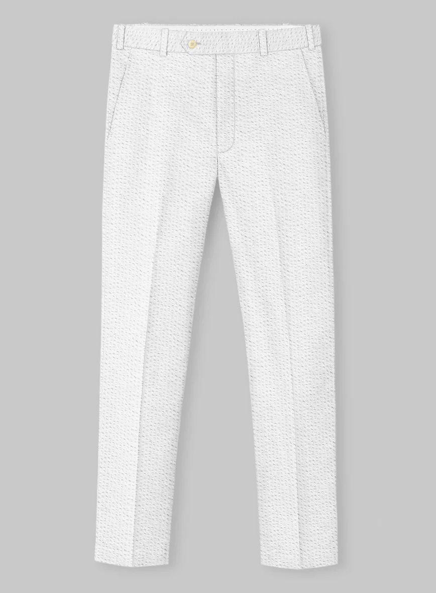 White Seersucker Pants - Image 2