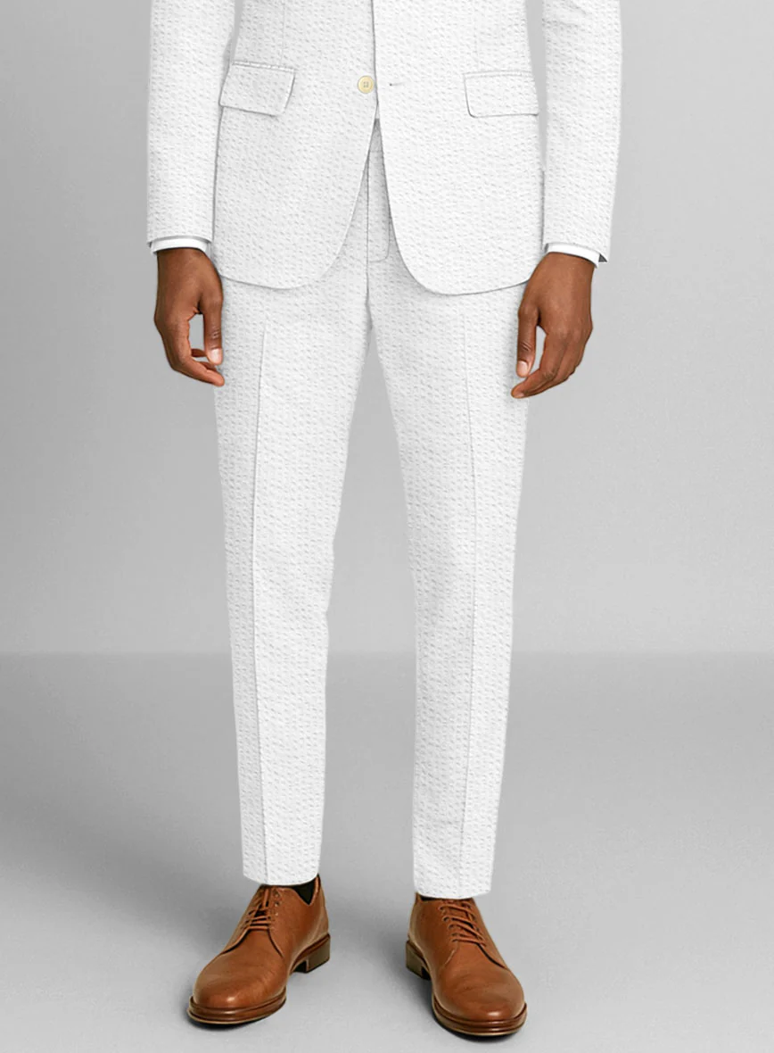 White Seersucker Pants - Image 3