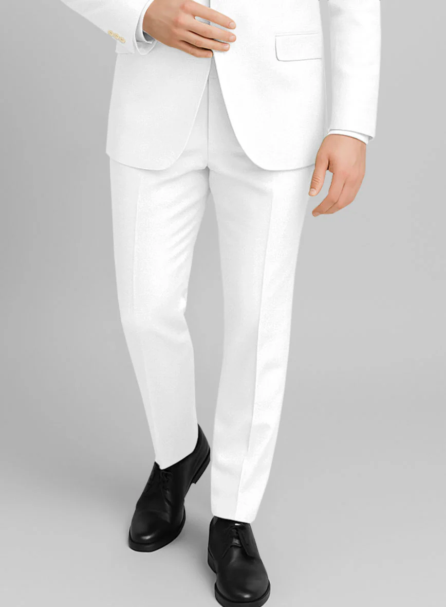 White Stretch Chino Pants - Image 2