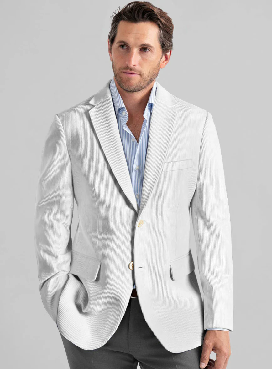 White Corduroy Jacket - Image 2