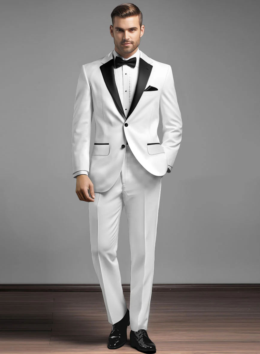 White Tuxedo Suit - Image 2
