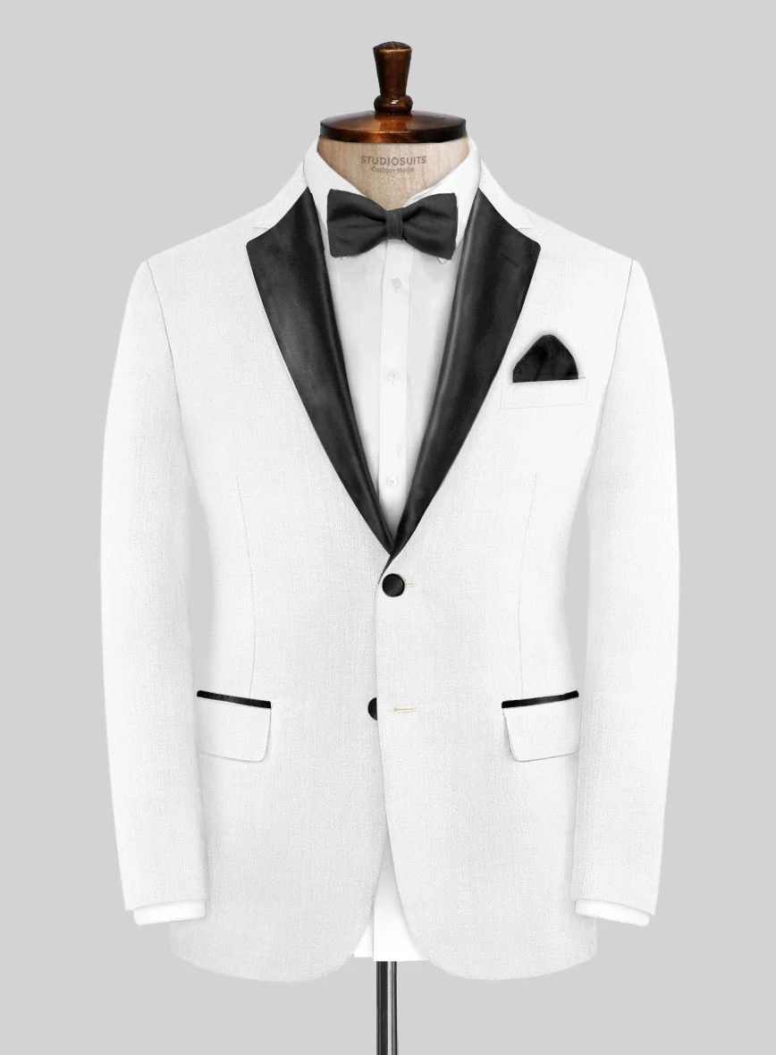 White Tuxedo Suit - Image 3