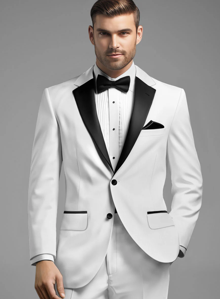 White Tuxedo Suit - Image 4