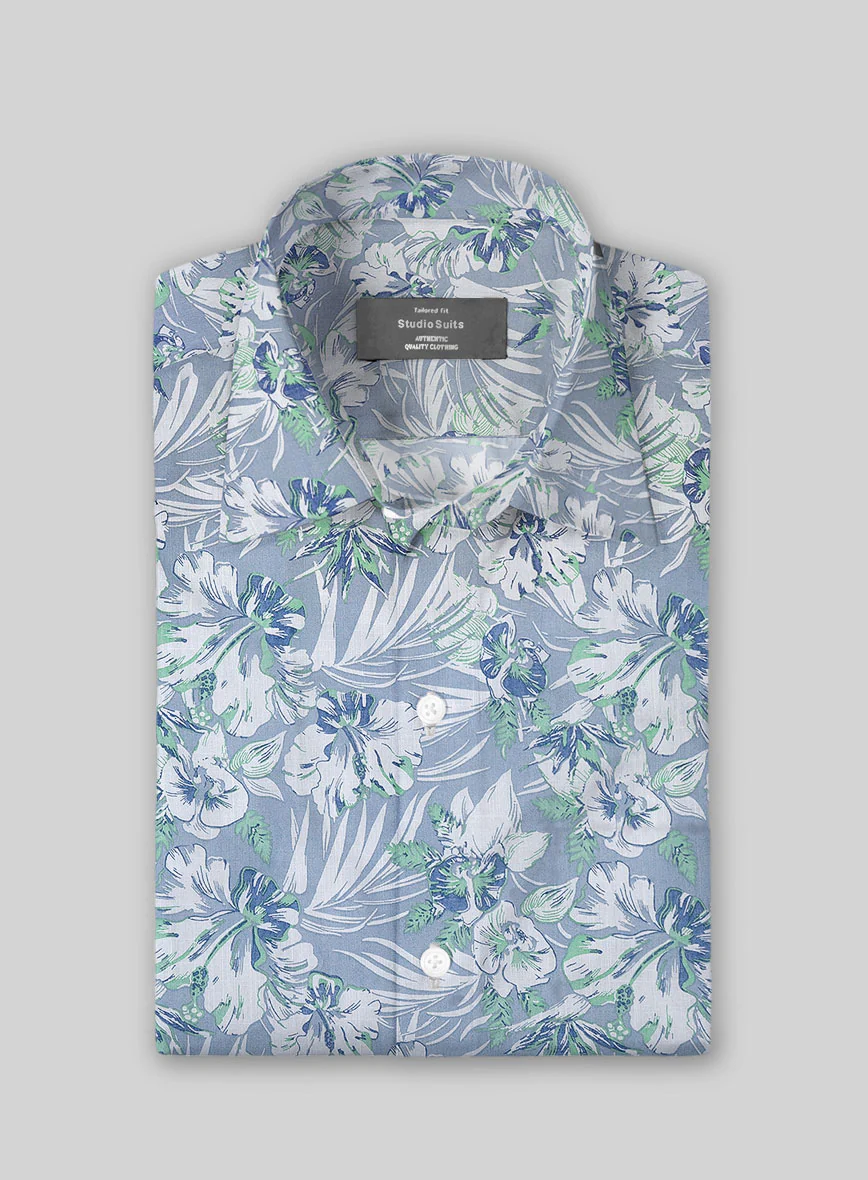 Willow Mist Cotton Shirt - Image 2