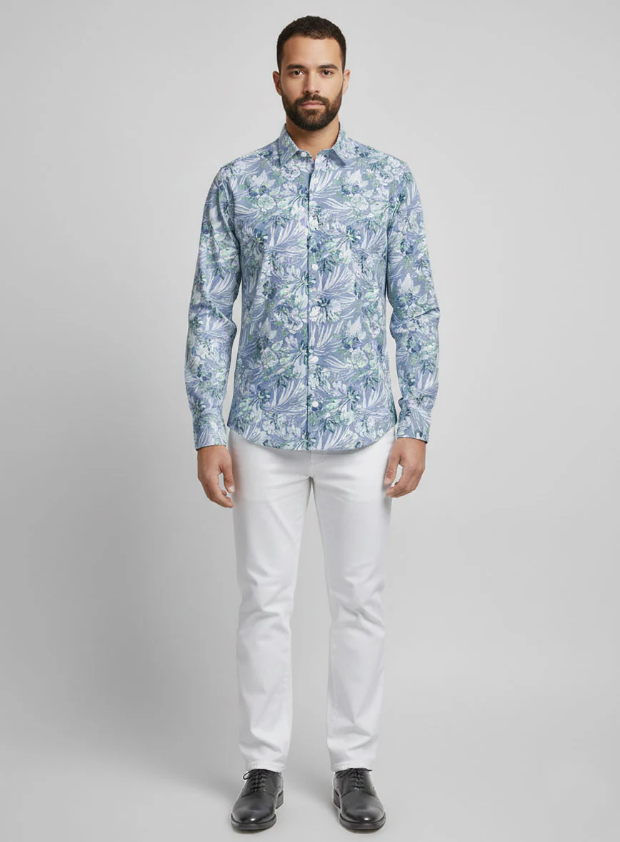 Willow Mist Cotton Shirt - Image 3