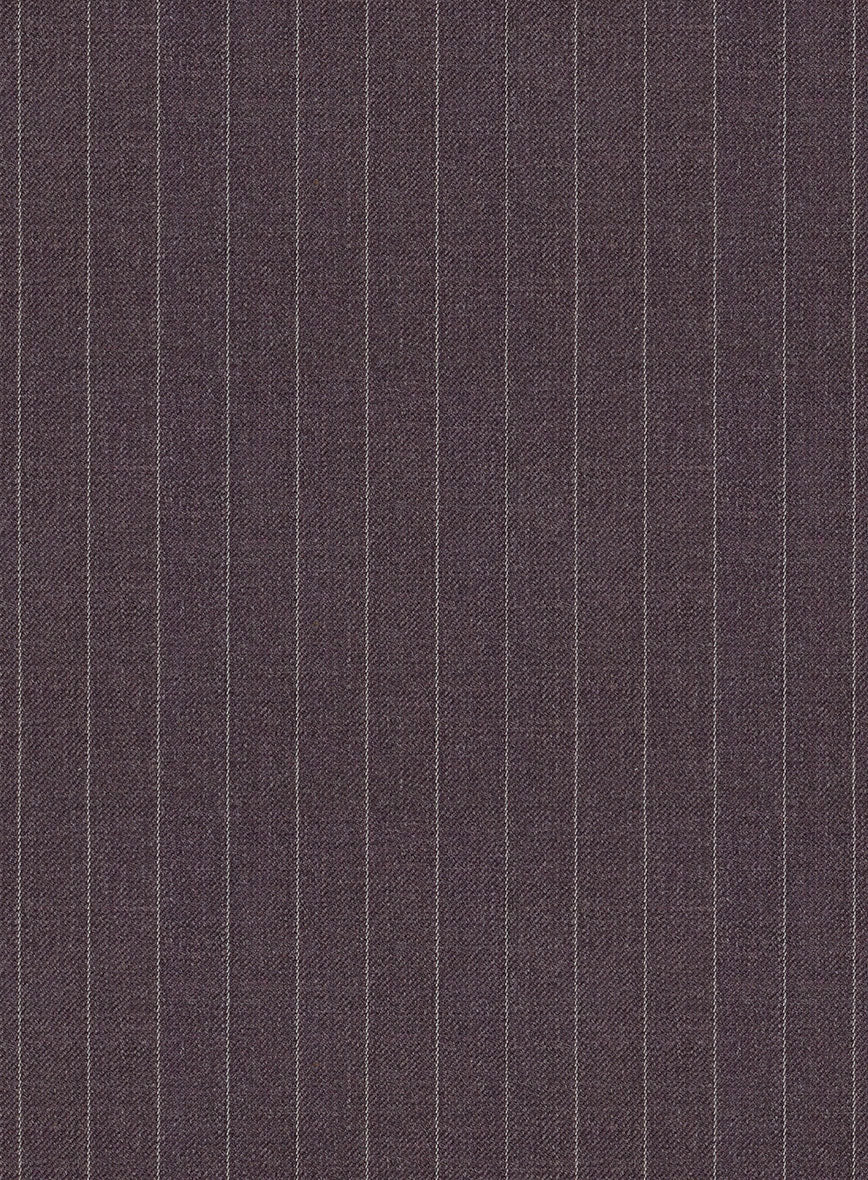 Wine Pinstripe Suit - Image 7