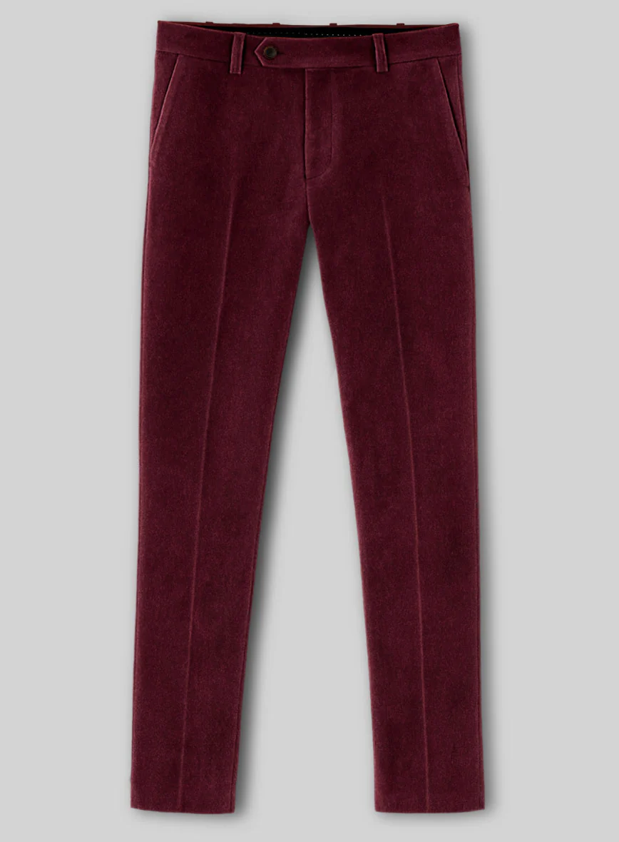 Wine Velvet Suit - Image 4