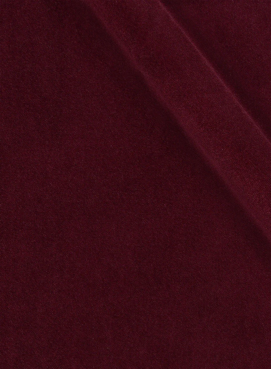 Wine Velvet Tuxedo Suit - Image 9