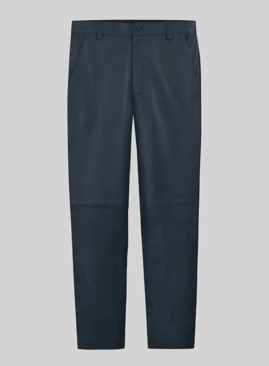 Winsor Blue Leather Suit - Image 4