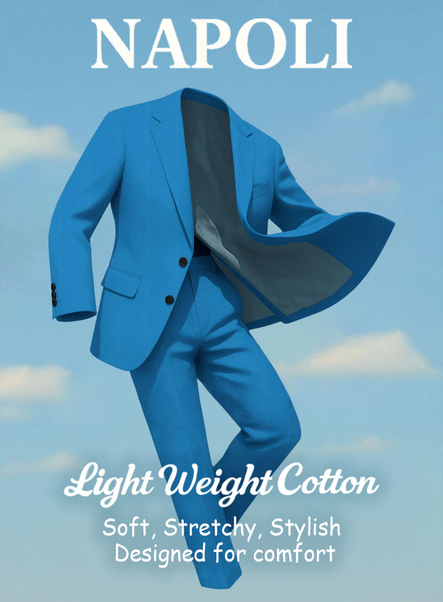 Women's Azure Napoli Stretch Light Weight Cotton Suit - Image 5
