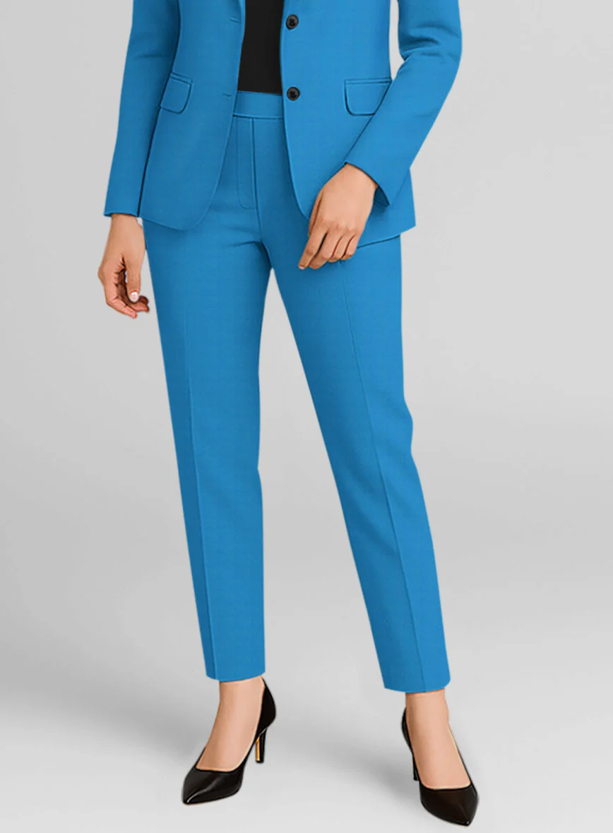 Women's Azure Napoli Stretch Light Weight Cotton Suit - Image 3