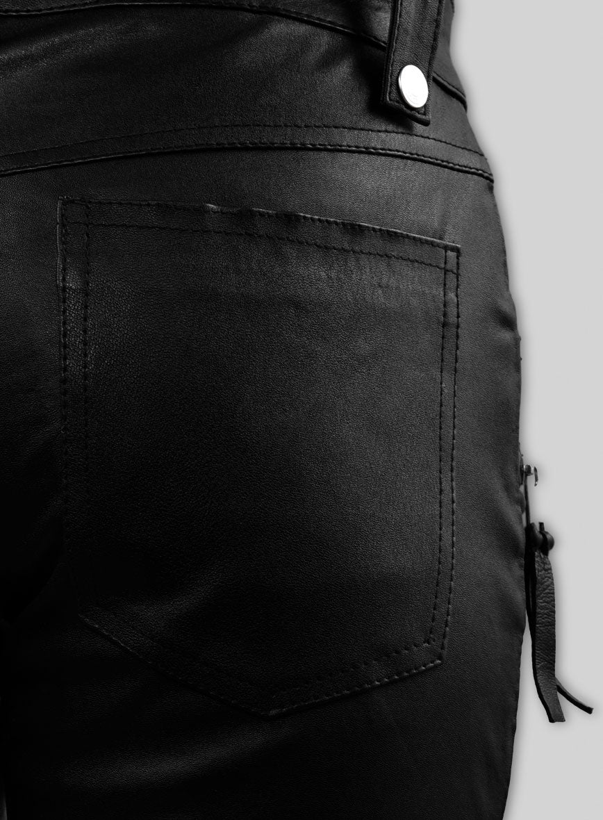 Women's Bella Thorne Leather Pants - Image 4