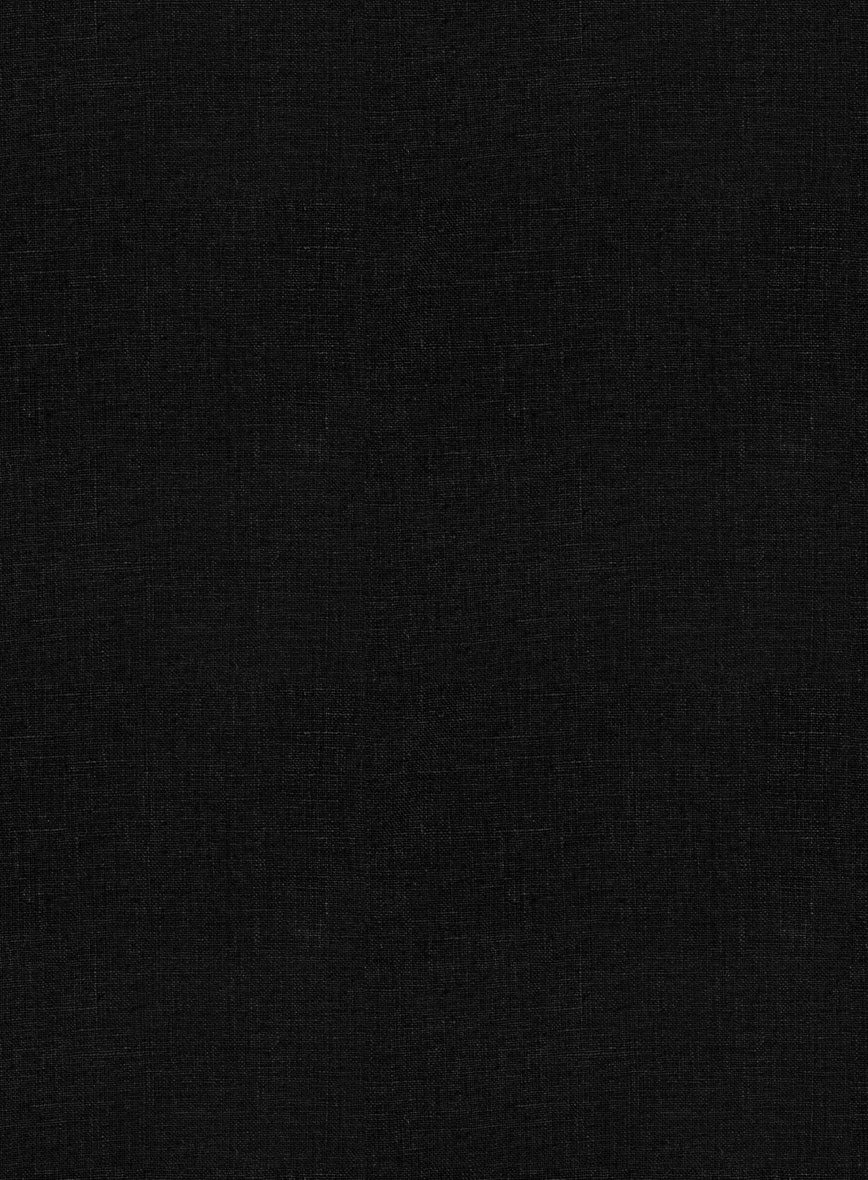 Women's Black Linen Suit - Image 4