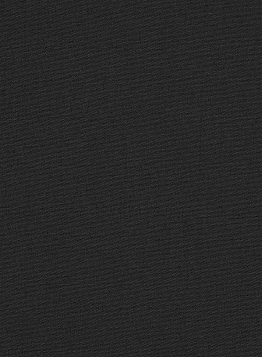 Women's Black Stretch Poplene Shirt - Image 3