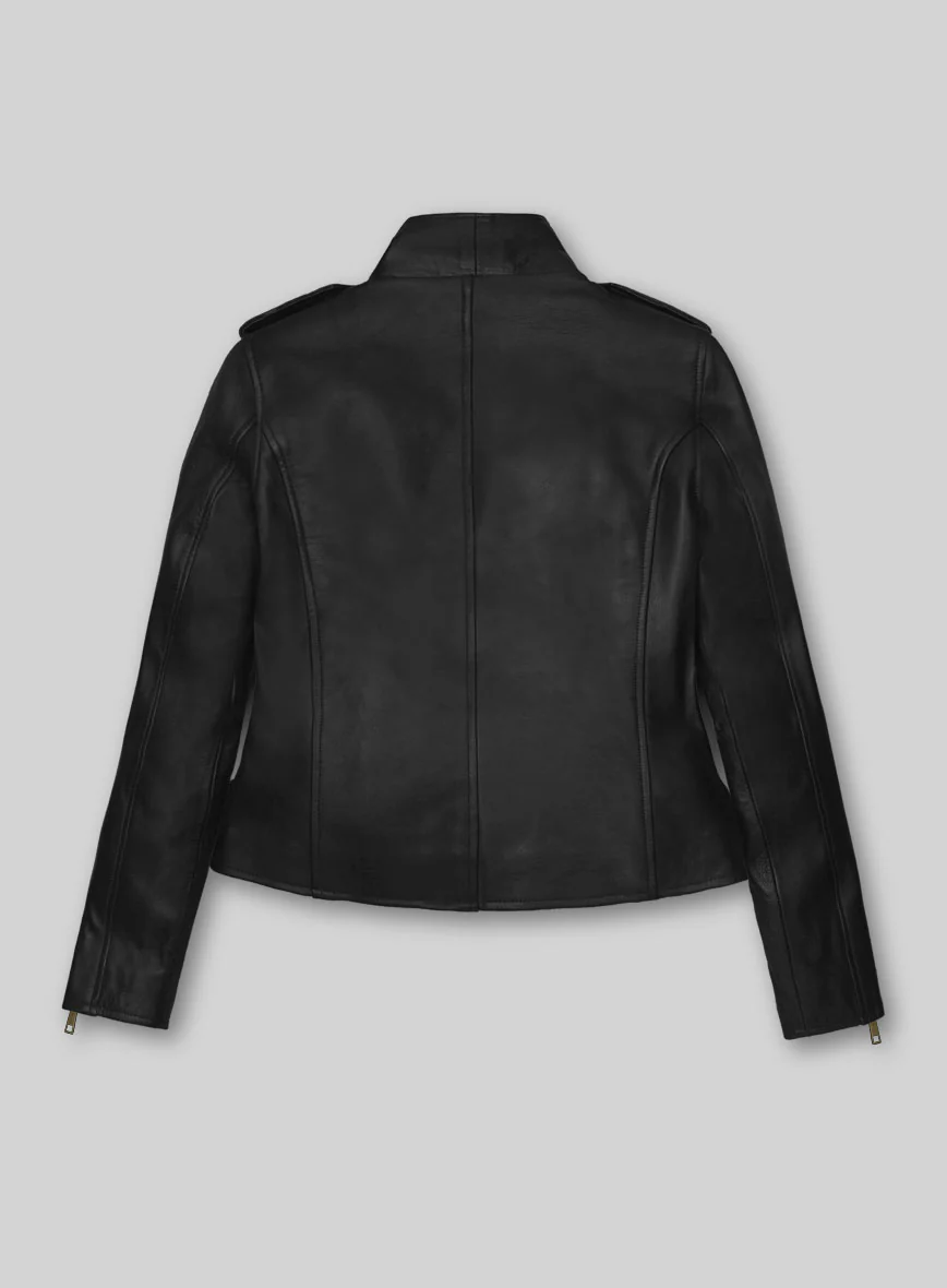 Women's Captain Marvel Leather Jacket - Image 2